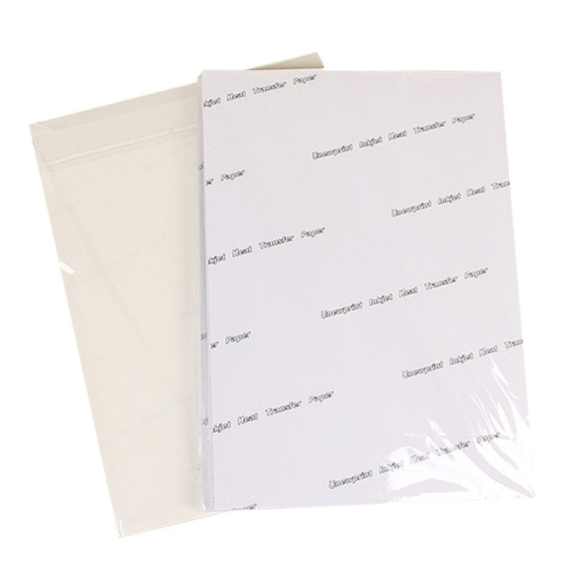 A4 light Dark Cotton Cloth DIY Iron Heat Press Print Paper T-shirt Inkjet Sublimation Printing Paper Thermal Transfer Paper