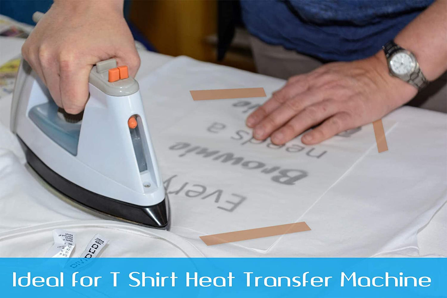 2 Rolls Sublimation Heat Transfer Tape For 3D Printer Bed Tape DTF Print High-Temperature Thermal Insulation Polyimide Adhesive