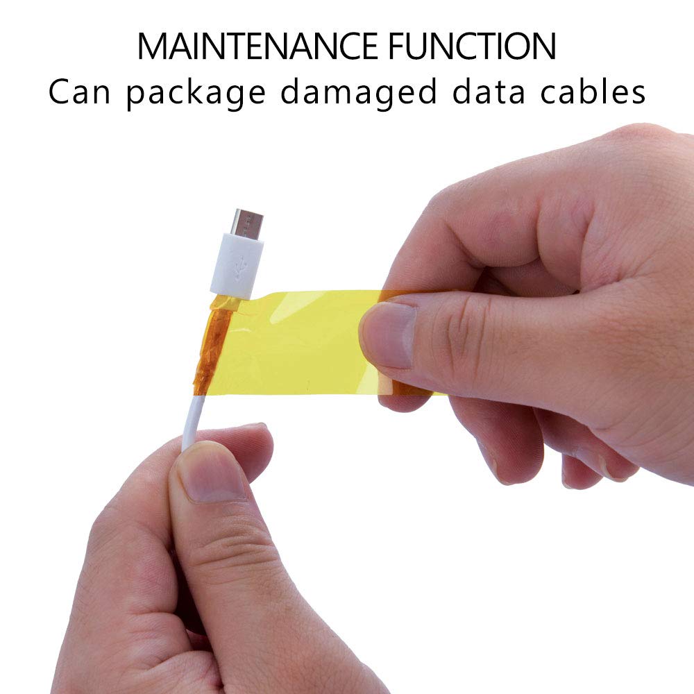2 Rolls Sublimation Heat Transfer Tape For 3D Printer Bed Tape DTF Print High-Temperature Thermal Insulation Polyimide Adhesive
