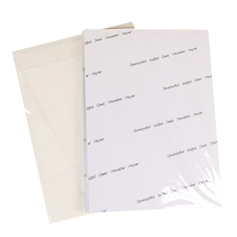 10pcs T Shirt A4 Transfer Paper Iron On Heat Press Light Fabrics Inkjet  Prints S